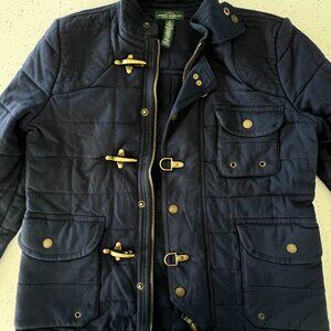 LRL Lauren Jeans Co. Navy Quilted Jacket SZ S